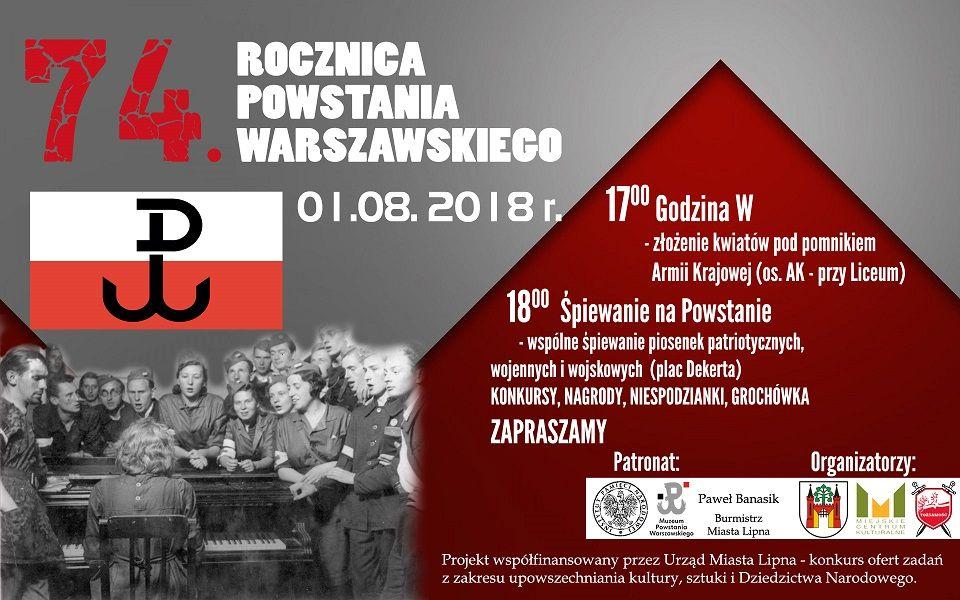 74. rocznica wybuchu Powstania Warszawskiego