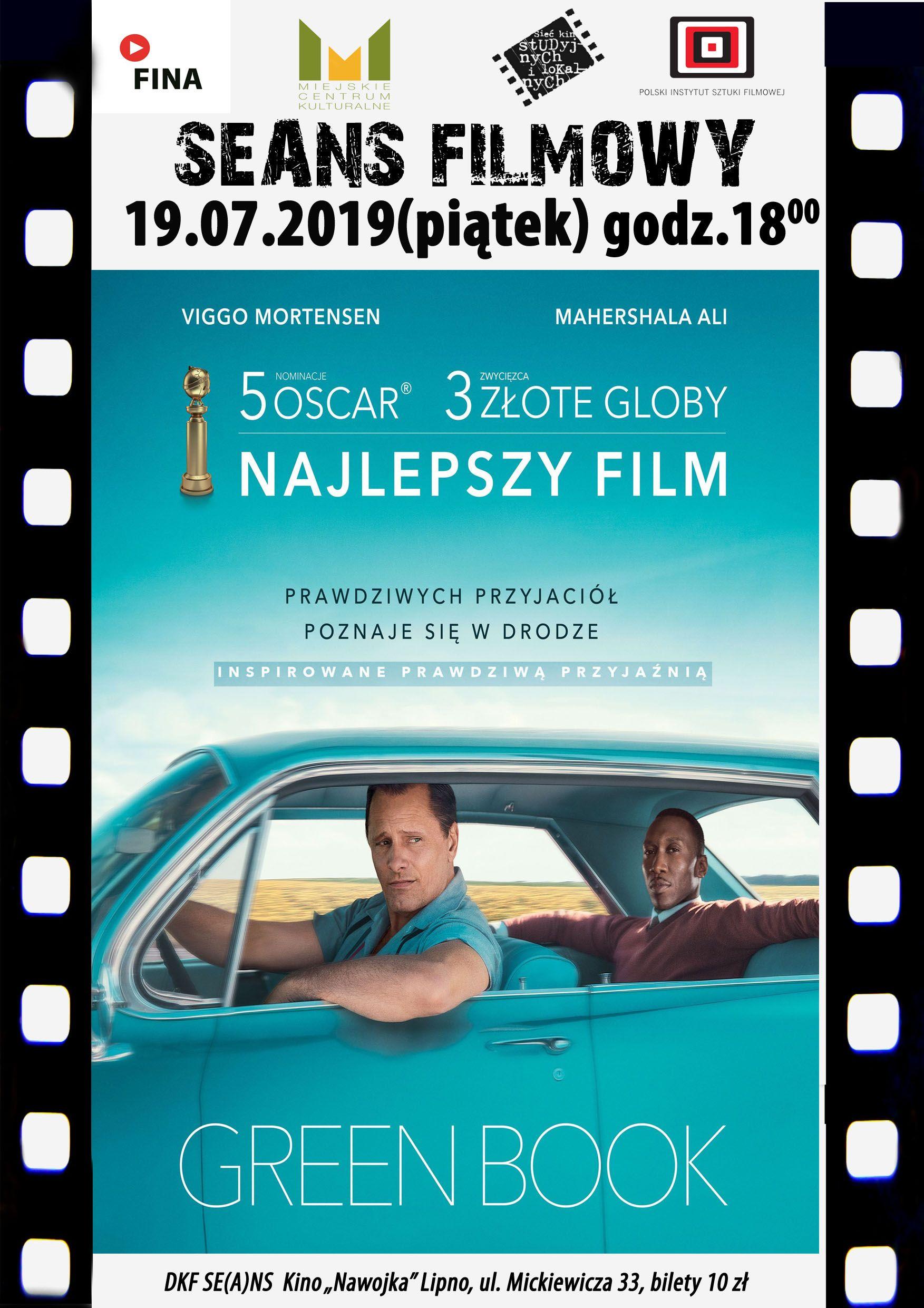 DKF ZAPRASZA W PIĄTEK 19.06.2019 o godz. 18 na „Green Book” - najlepszy film roku!
