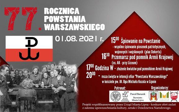 Uroczystości upamiętniające 77. rocznicę Powstania Warszawskiego