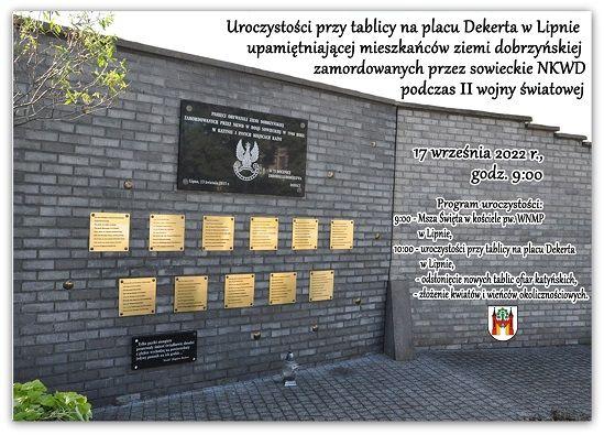Uroczystości upamiętniające mieszkańców ziemi dobrzyńskiej zamordowanych przez sowieckie NKWD 