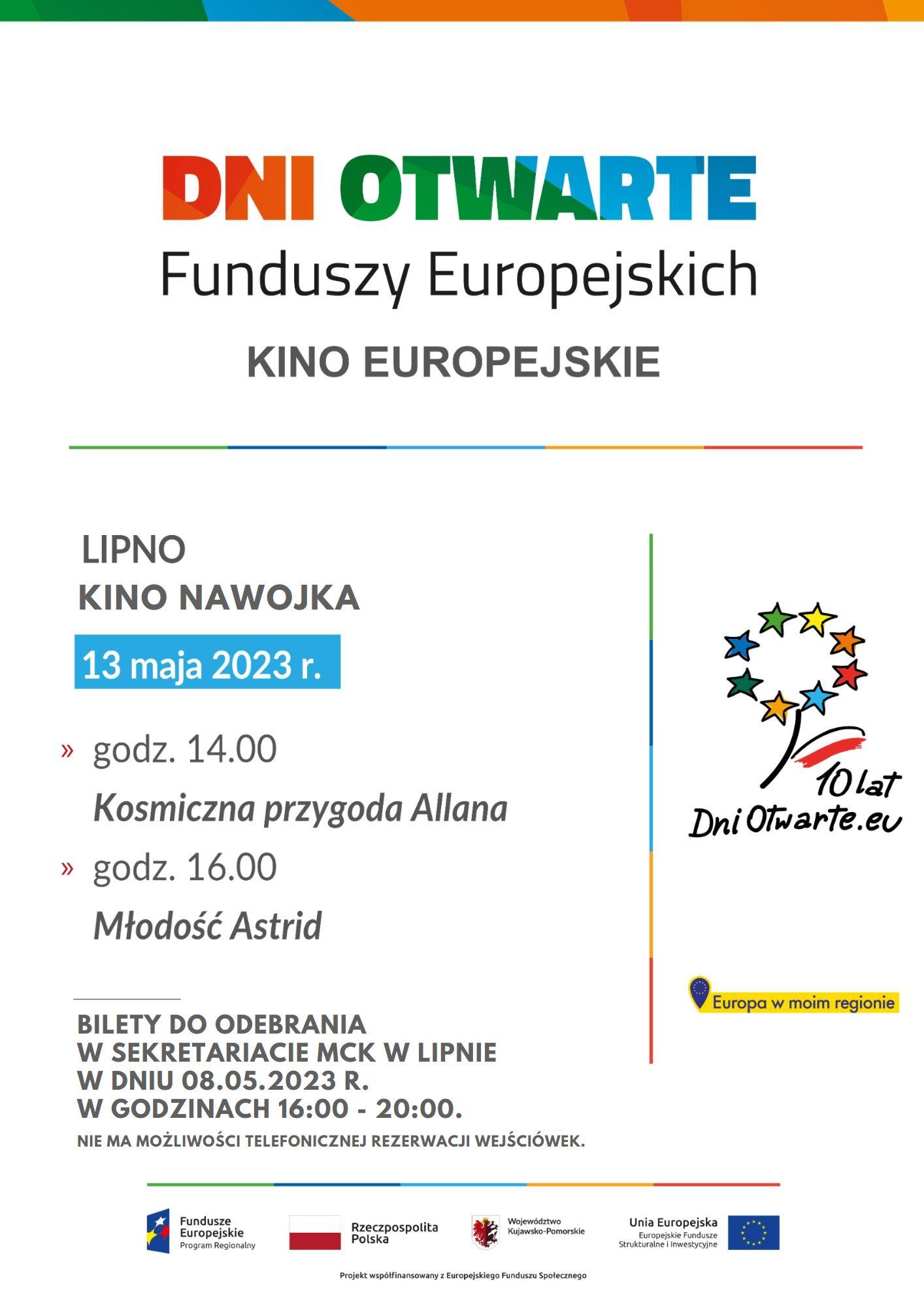 Dni Otwarte Funduszy Europejskich-Kino Europejskie